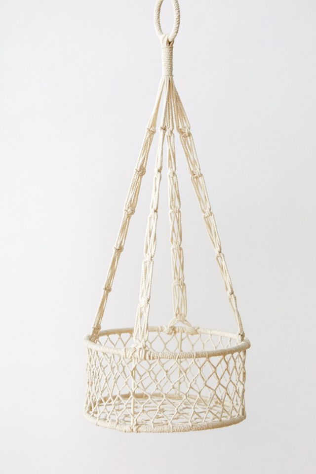 One-Tier Macrame Hanging Basket #3