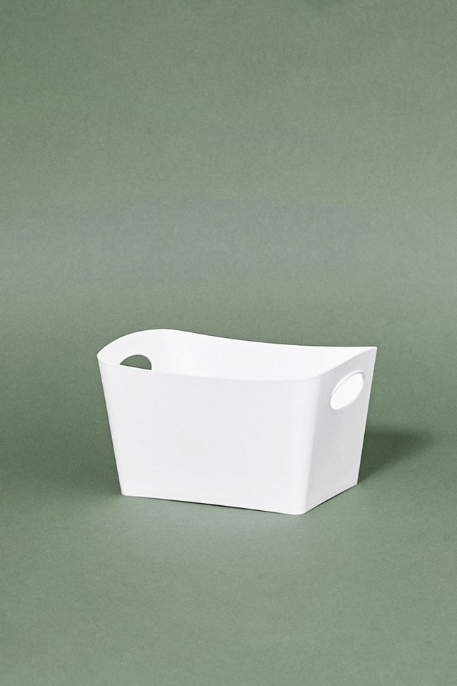 Petit bac de rangement blanc recyclable #1