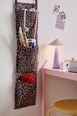 Organizzatore Portaoggetti Sospeso a 3 Tasche Leopardato