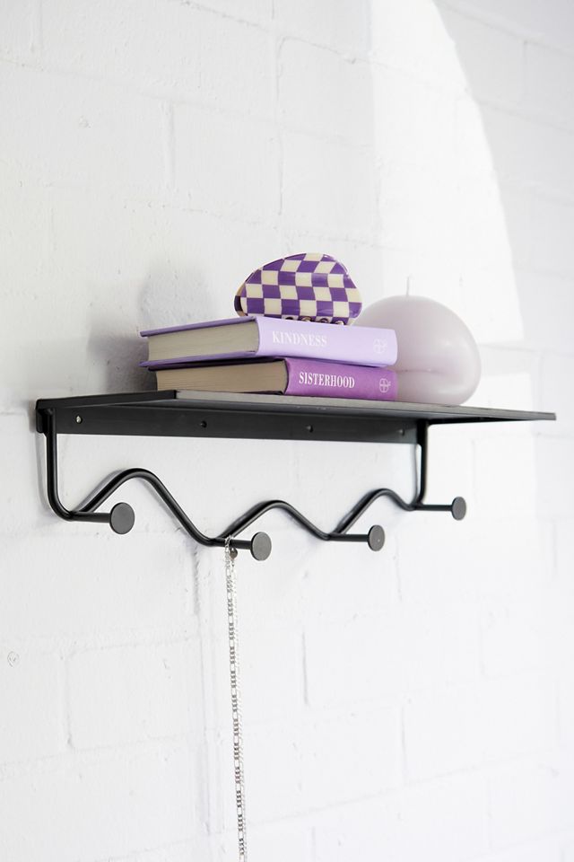 Olly Metal MultiHook Wall Shelf Urban Outfitters UK