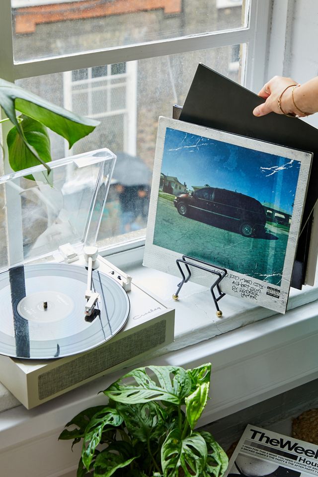 Nina Black Vinyl Storage Rack | Urban Outfitters UK