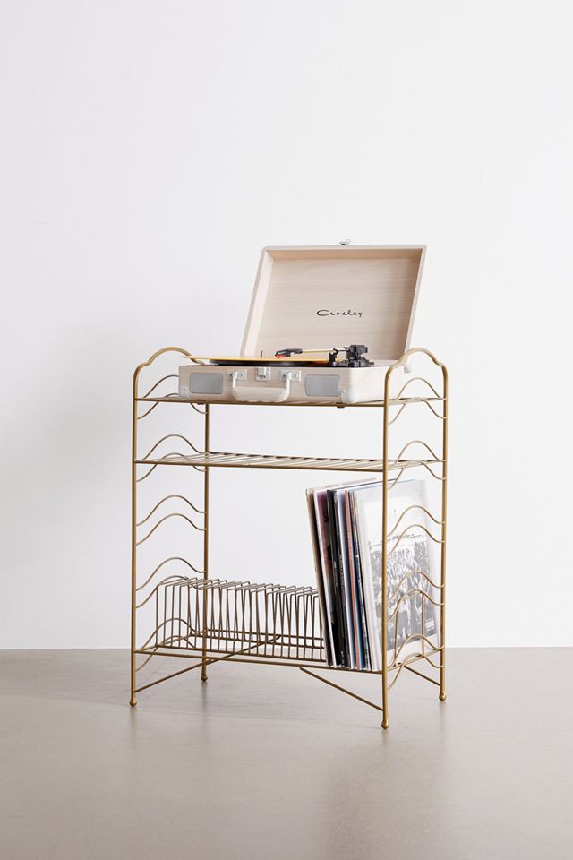 Gold Vinyl Record Storage Shelf #1