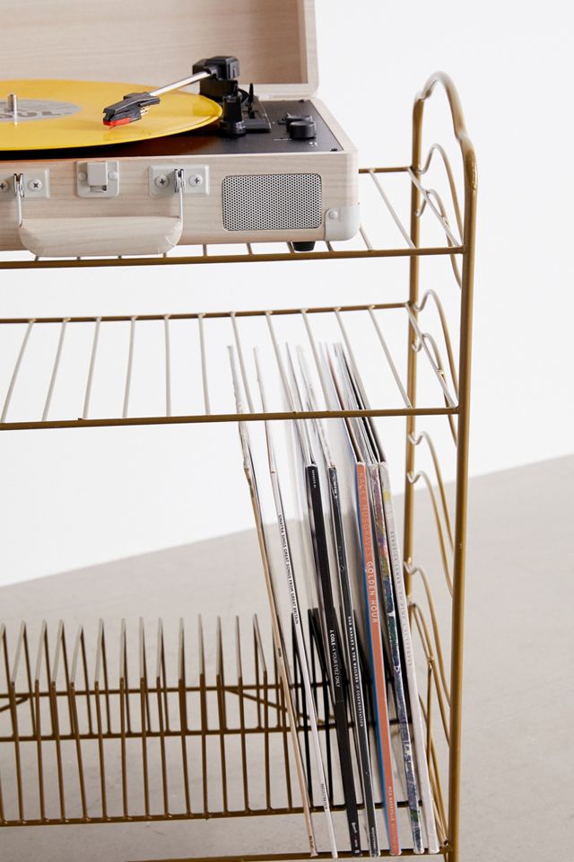 Gold Vinyl Record Storage Shelf #4