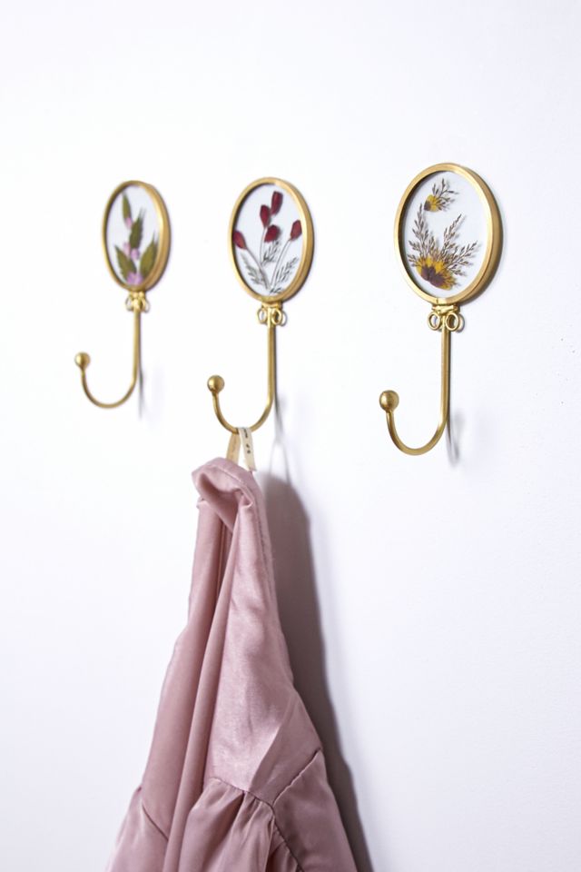 Pressed flower wall hook sale