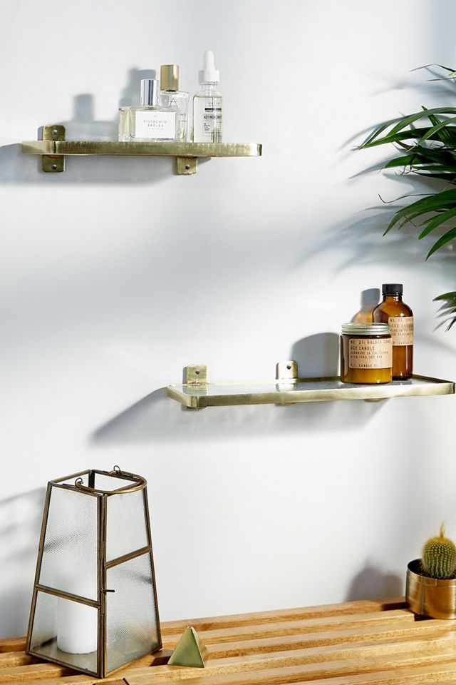 Large Embossed Glass Shelf #2
