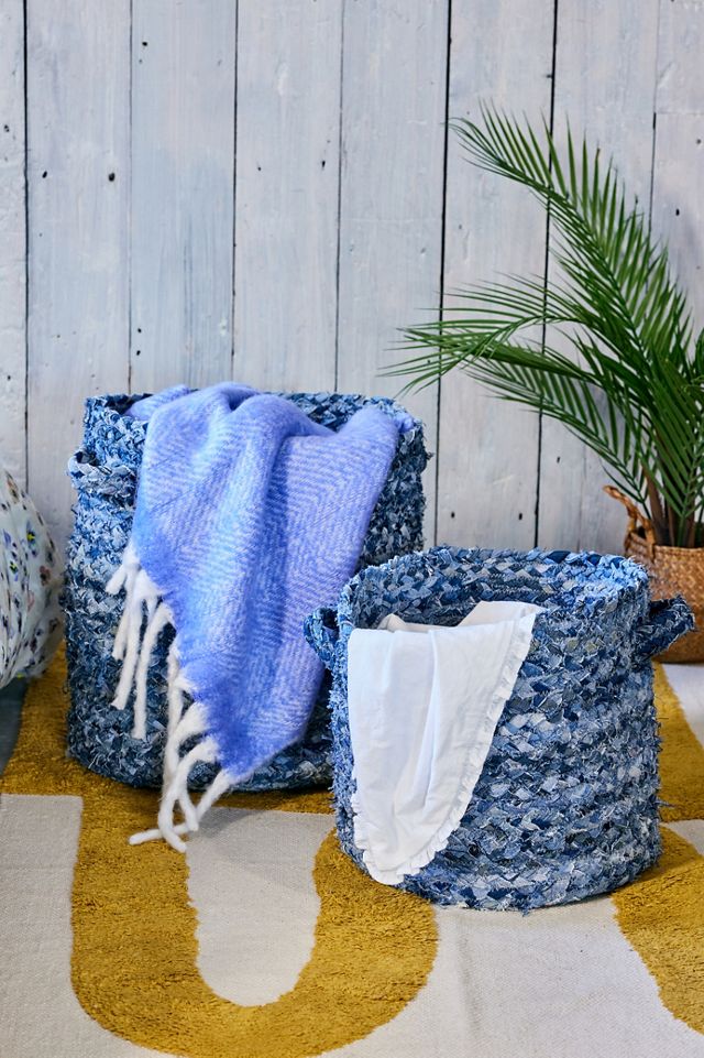 Panier à linge en denim tissé Urban Renewal #2