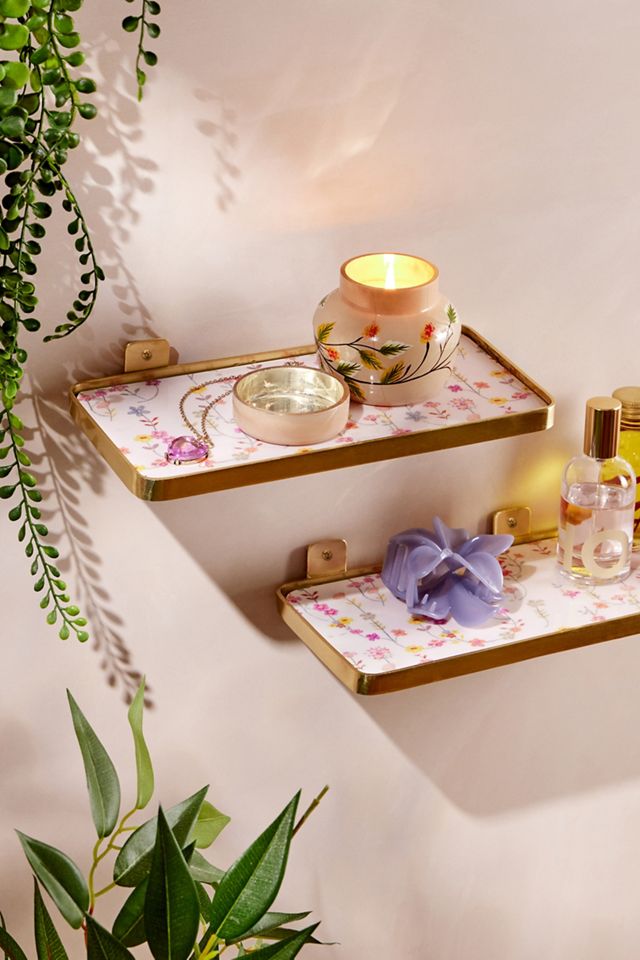 Spring Floral Small Wall Shelf | Urban Outfitters UK