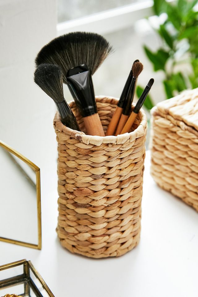 Water Hyacinth Makeup Brush Pot Urban Outfitters UK