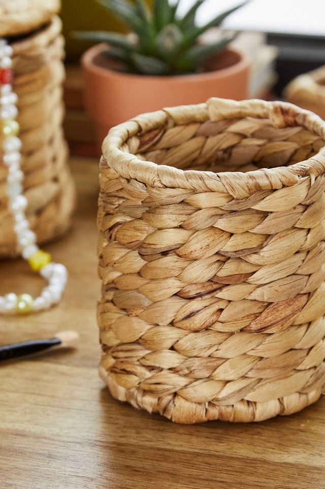 Petit pot à pinceaux tressé  #3