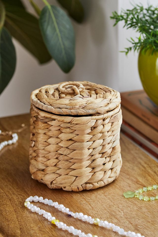Small Lidded Woven Pot  #1