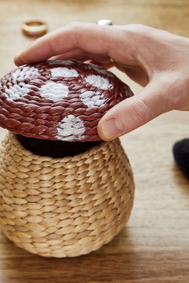 Small Mushroom Woven Pot #3