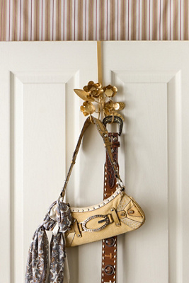 Posy Over-The-Door Double Hook - Gold ALL at Urban Outfitters
