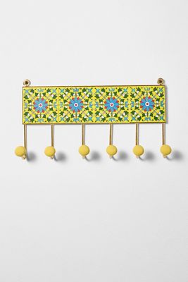 Six Tiled Wall Hook