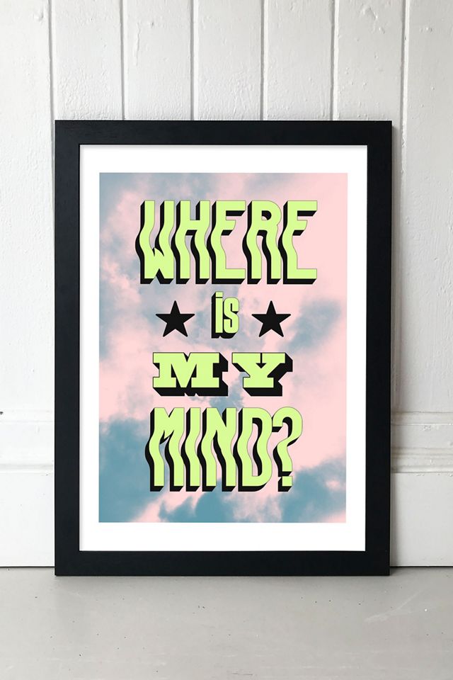 My Mind Wall Art Print Urban Outfitters UK