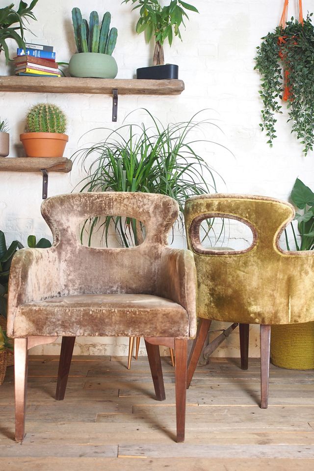 Urban Renewal Vintage Pair Of Plush Chairs by Stanley Jay Friedman #1