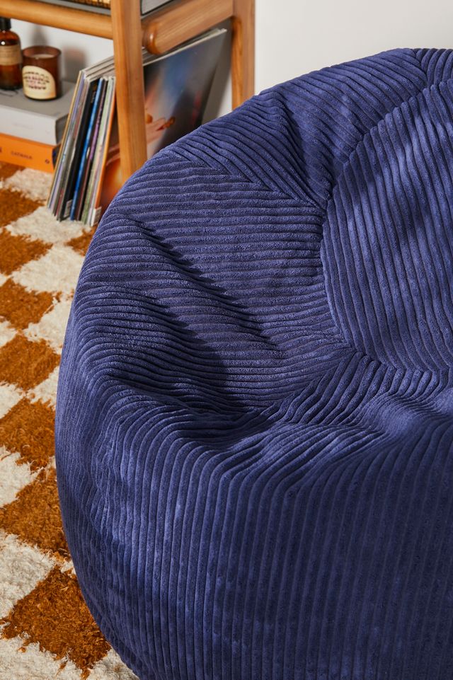 icon Kingston Classic Cord Navy Bean Bag #1