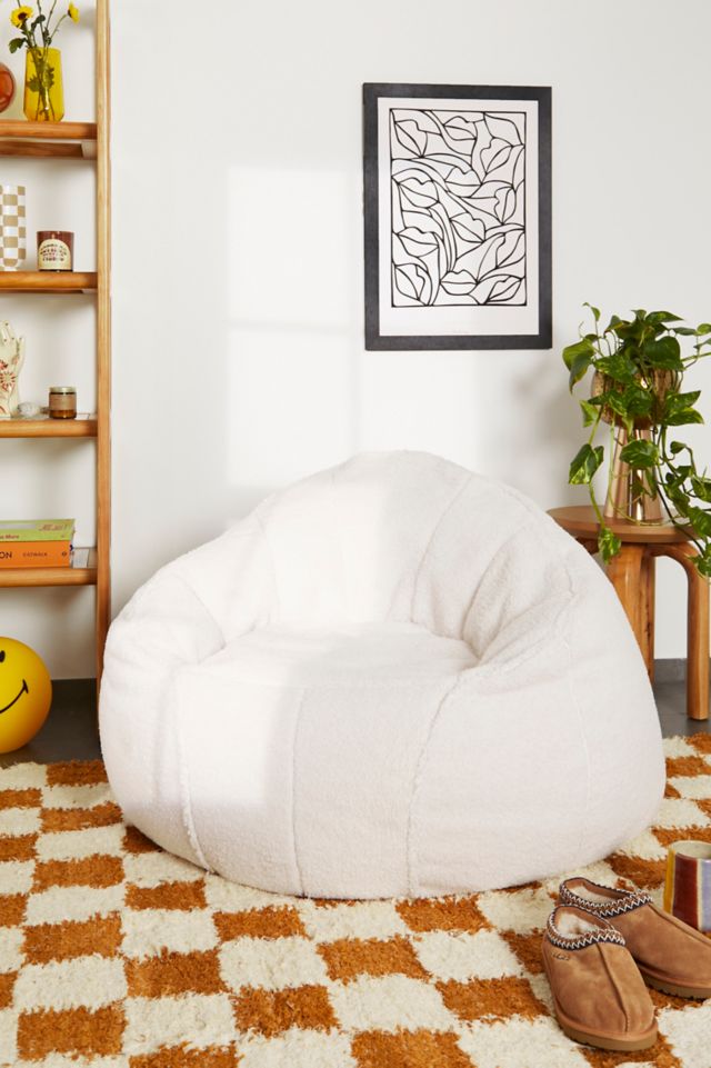 Large sherpa discount bean bag chair