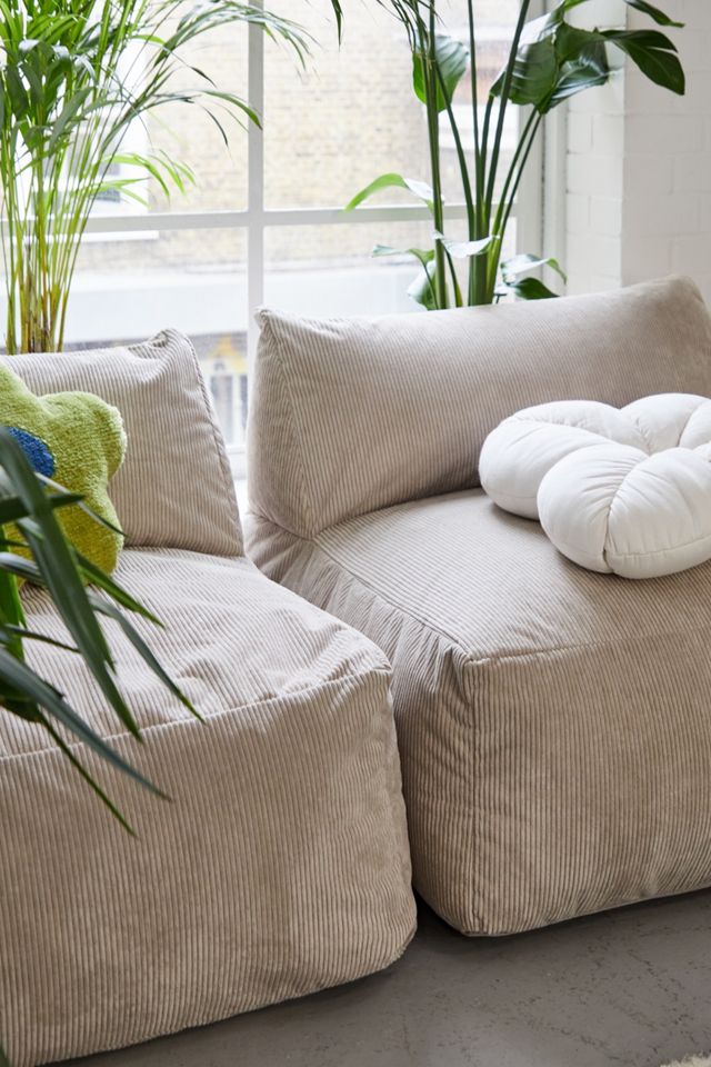 icon Natural Tetra Sectional 3-Piece Bean Bag Sofa  #2