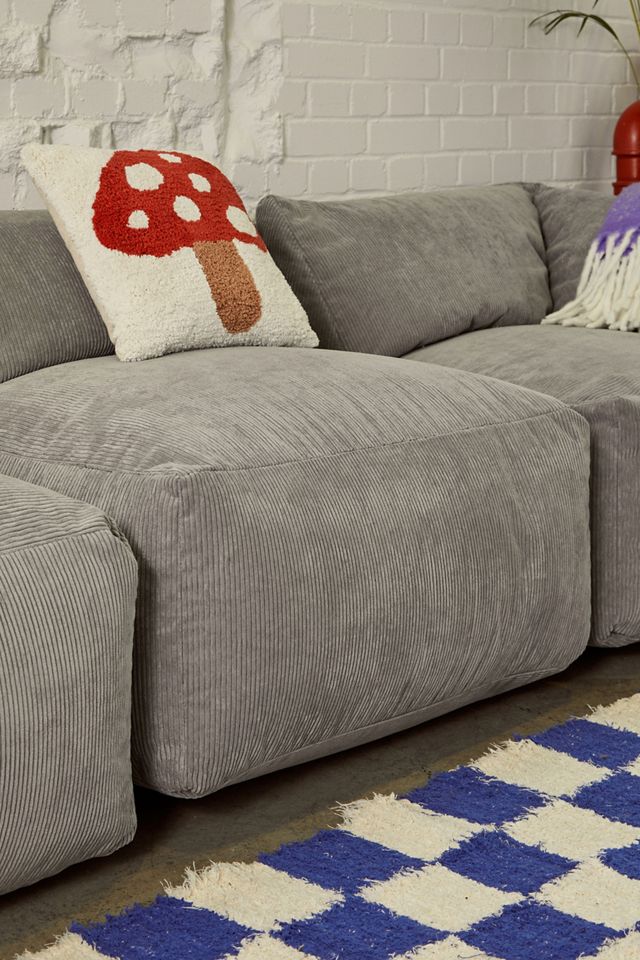 icon Grey Tetra Sectional 3-Piece Bean Bag Sofa  #3