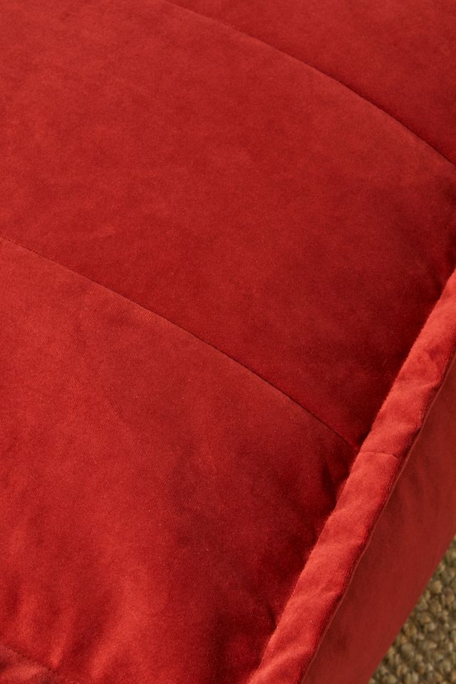icon Terracotta Vita Velvet Floor Cushion #2