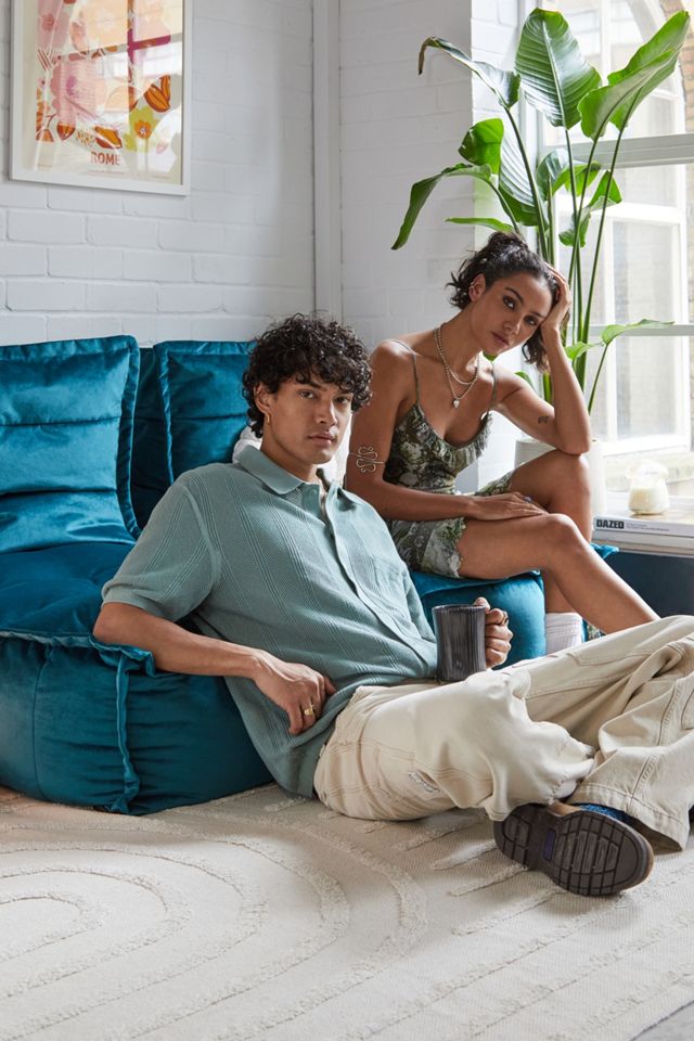 icon Teal Dolce Bean Bag Floor Sofa #1