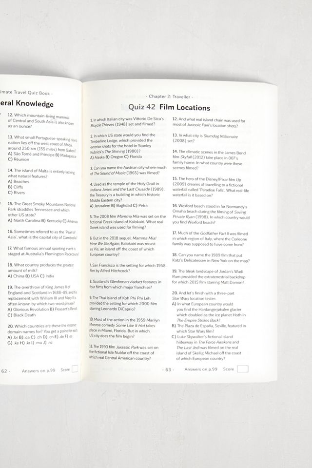 Ultimate Travel Quiz Book By Lonely Planet #1