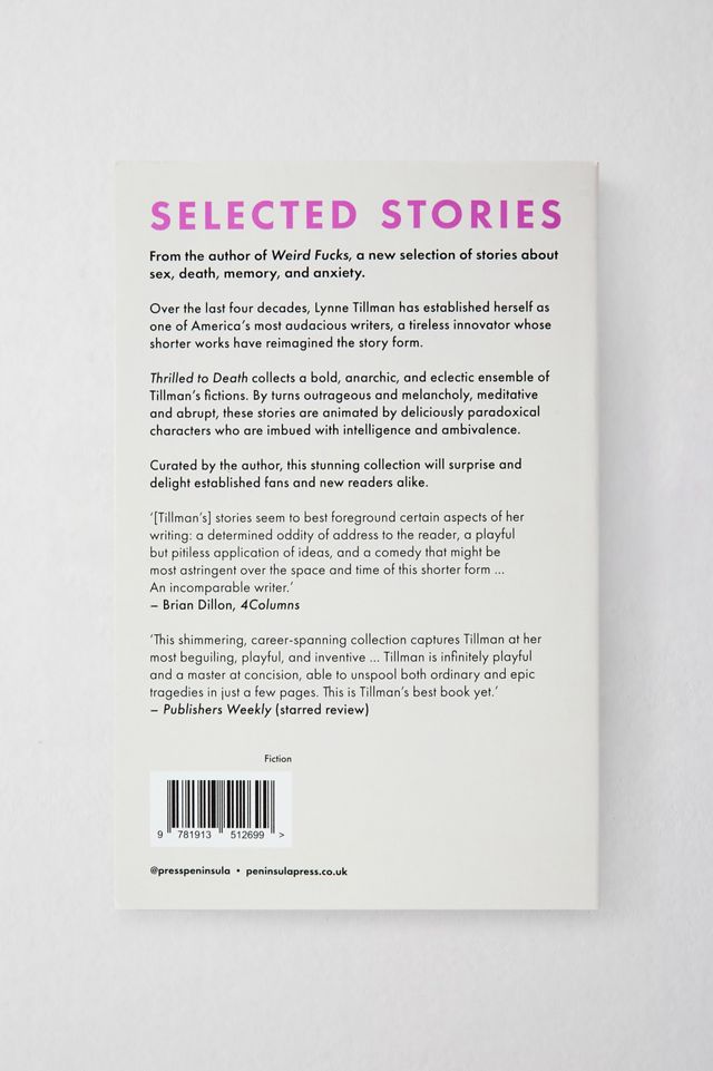 Thrilled To Death By Lynne Tillman #3