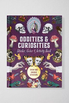 Livre d'activités, de coloriage et d'autocollants Oddities & Curiosities