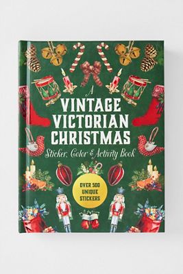 Livre d'autocollants, de coloriage et d'activités de Noël victorien vintage : plus de 500 autocollants uniques