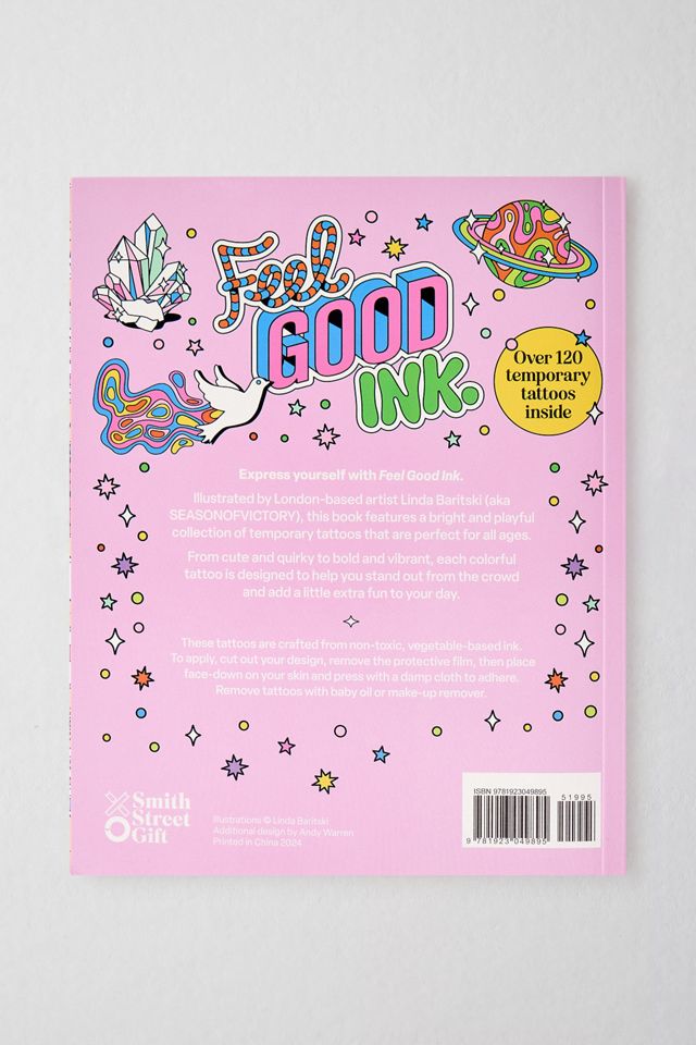 Feel Good Ink: The Happy Little Book Of Temporary Tattoos By Linda Baritski #3