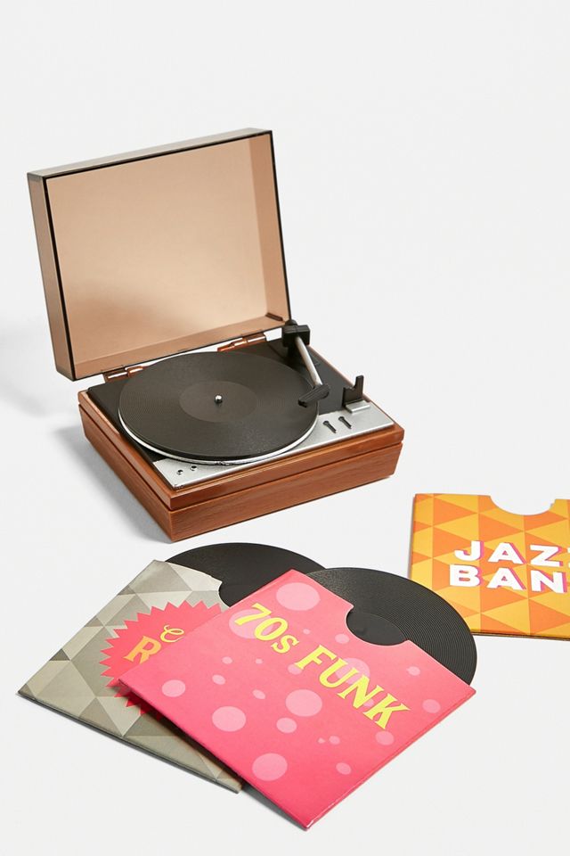 Teeny Tiny Turntable Includes 3 Mini LPs