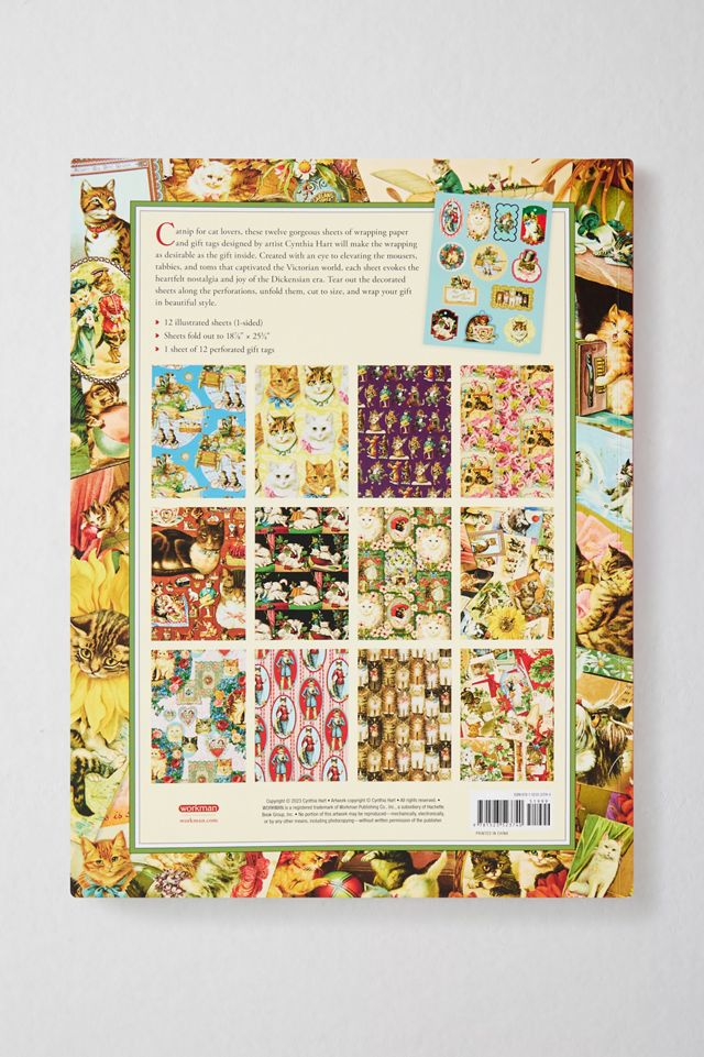 Cynthia Hart's Victoriana Cats: 12 Wrapping Papers & Gift Tags #3