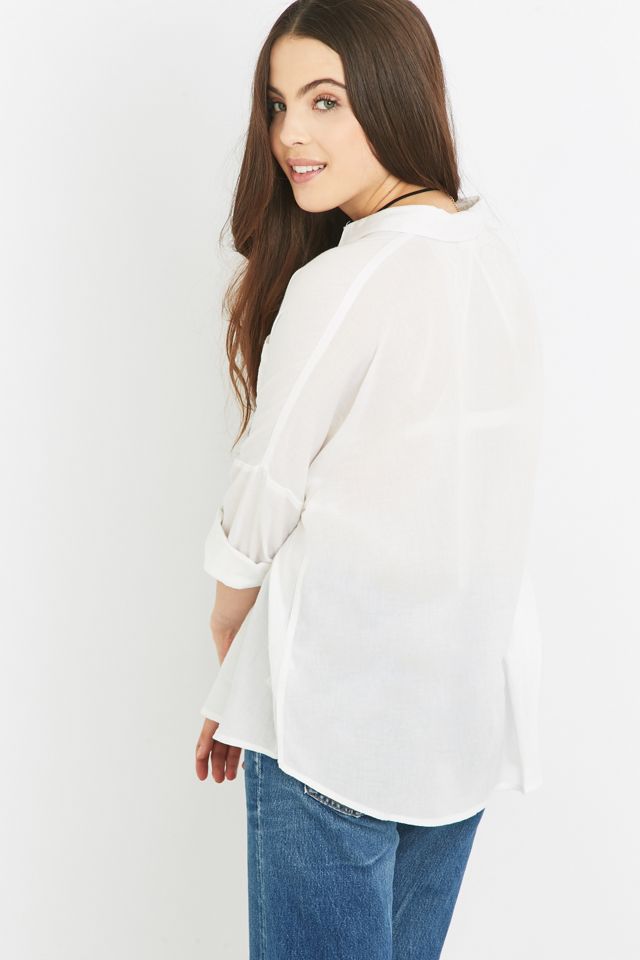 Urban Outfitters Slouchy Lightweight Button-Down Top #3