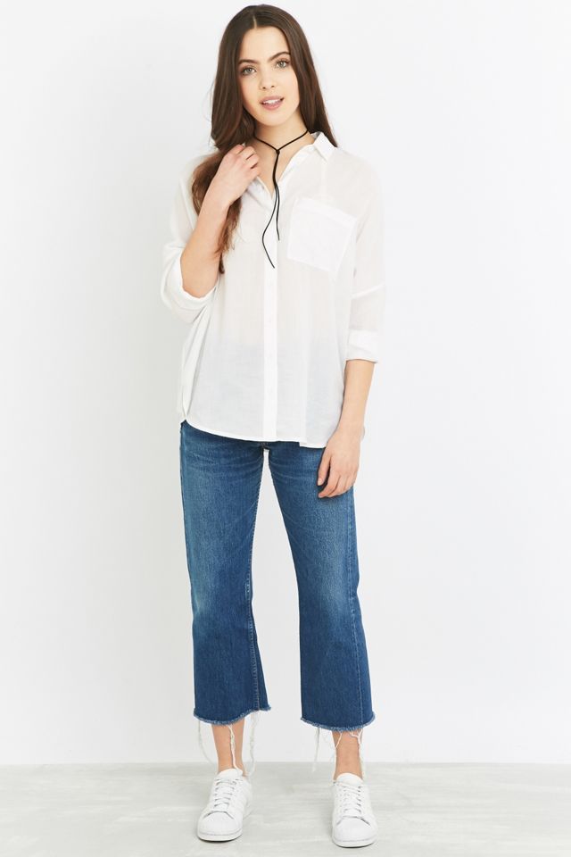 Urban Outfitters Slouchy Lightweight Button-Down Top #4