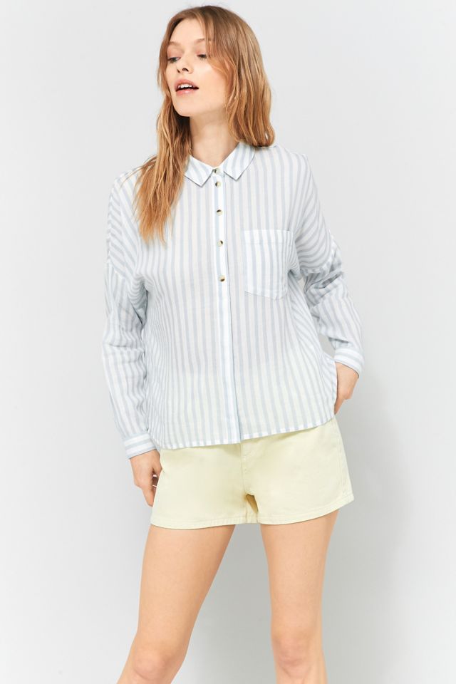 Urban Outfitters Striped Twill Button-Down Shirt