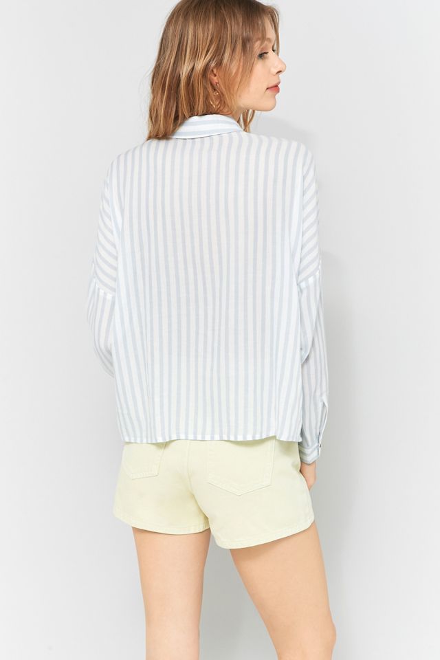 Urban Outfitters Striped Twill Button-Down Shirt #3
