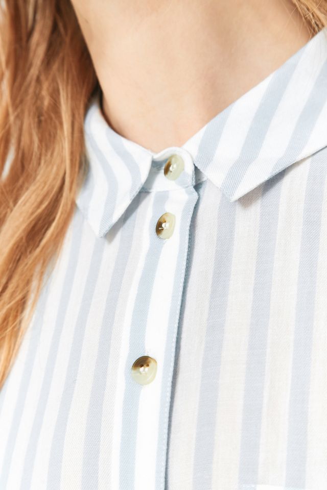 Urban Outfitters Striped Twill Button-Down Shirt #5