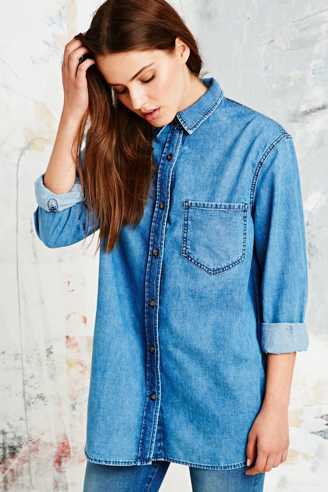 BDG Denim Shirt in Blue