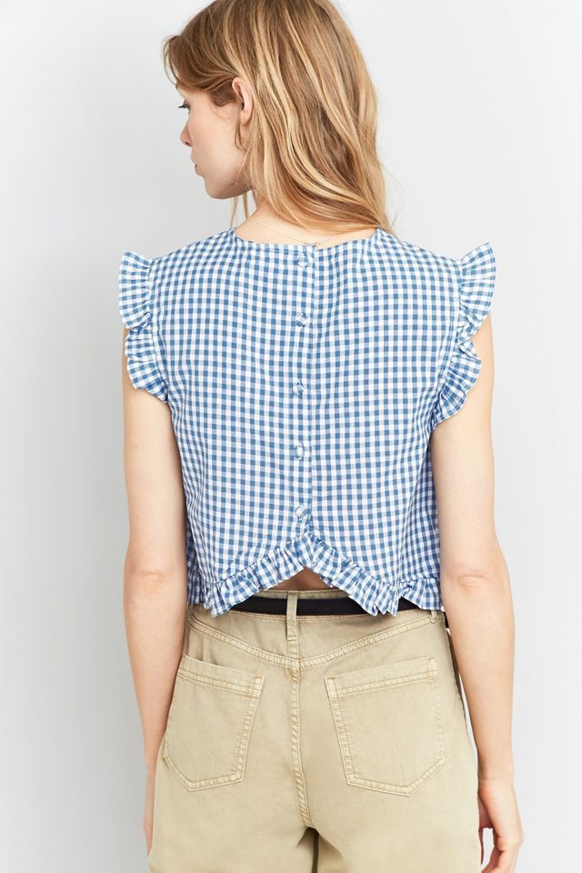 Urban Outfitters Frill Gingham Top #3