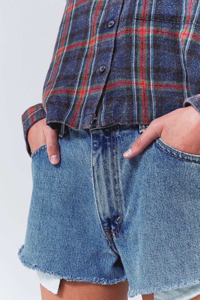 BDG Cropped Plaid Button-Down Shirt #5