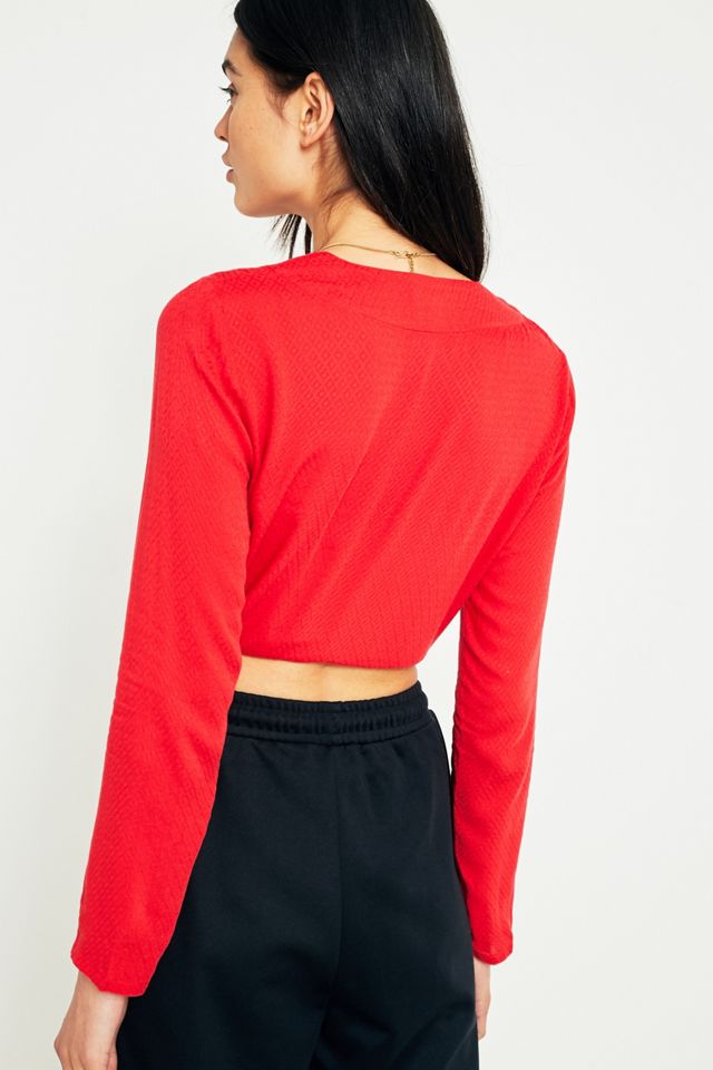 Silence + Noise Tie-Front Button-Through Blouse #3