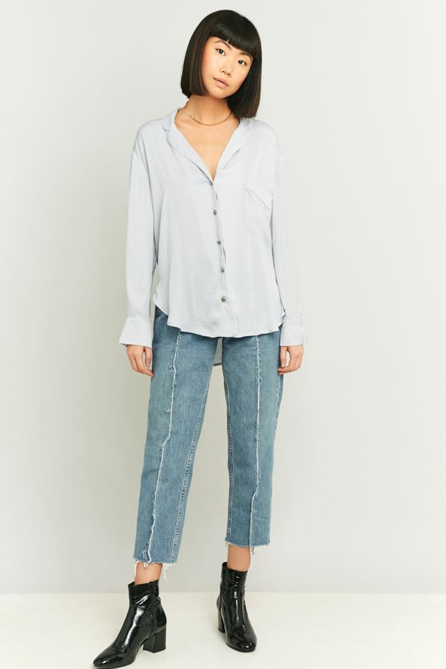 Silence + Noise Beckett Camicia Nera Button-Down #1