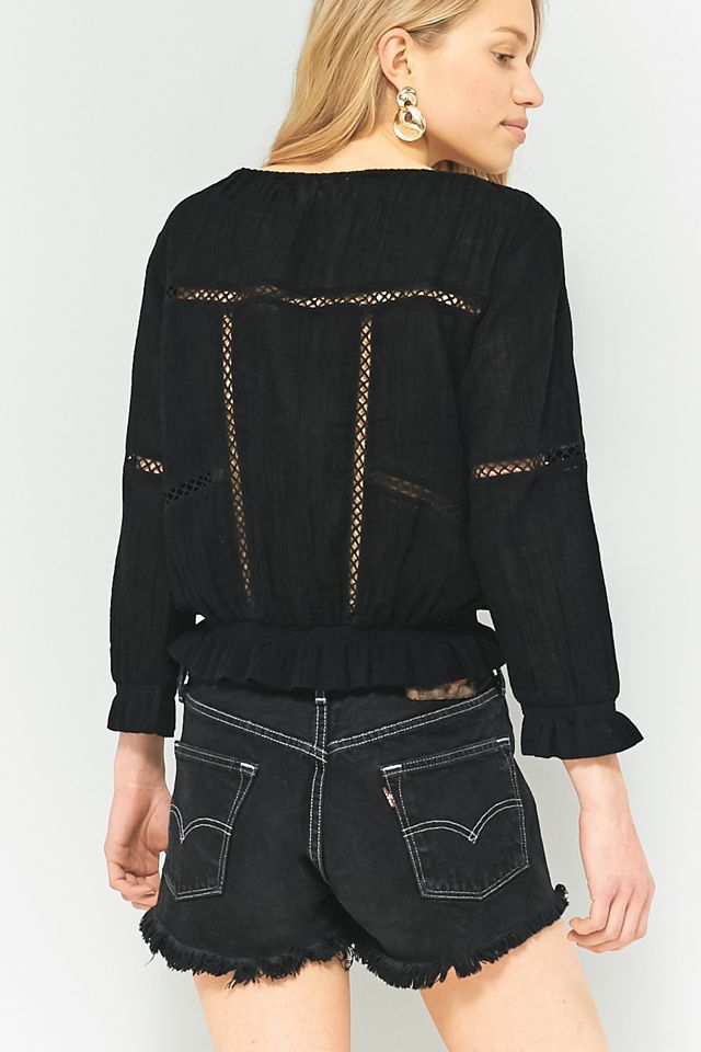 Pins & Needles Boho Trim Blouse #1
