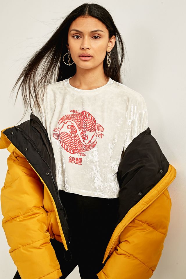 Urban Outfitters - T-shirt imprimé en velours écrasé #1