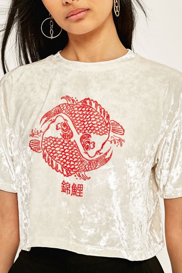 Urban Outfitters - T-shirt imprimé en velours écrasé #2