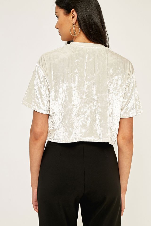 Urban Outfitters - T-shirt imprimé en velours écrasé #3