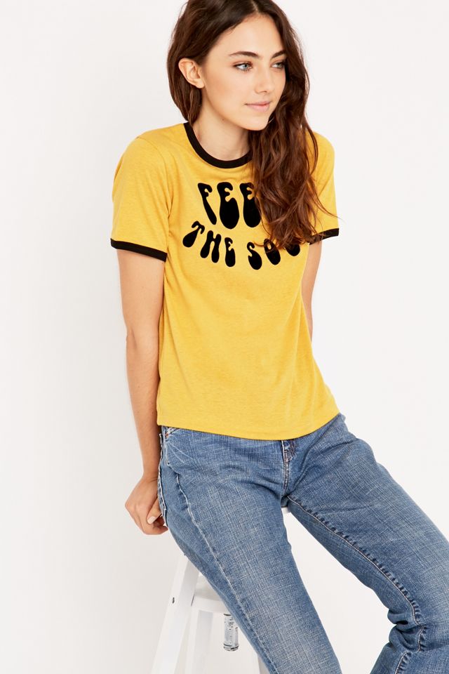 Feel the Soul Ringer T-shirt  #1