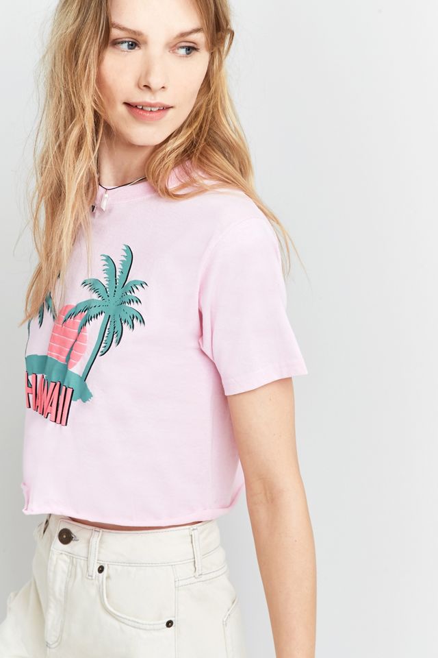 BDG - T-shirt court Hawaii avec palmiers #2