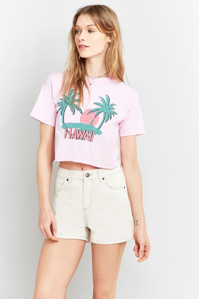 BDG - T-shirt court Hawaii avec palmiers #4
