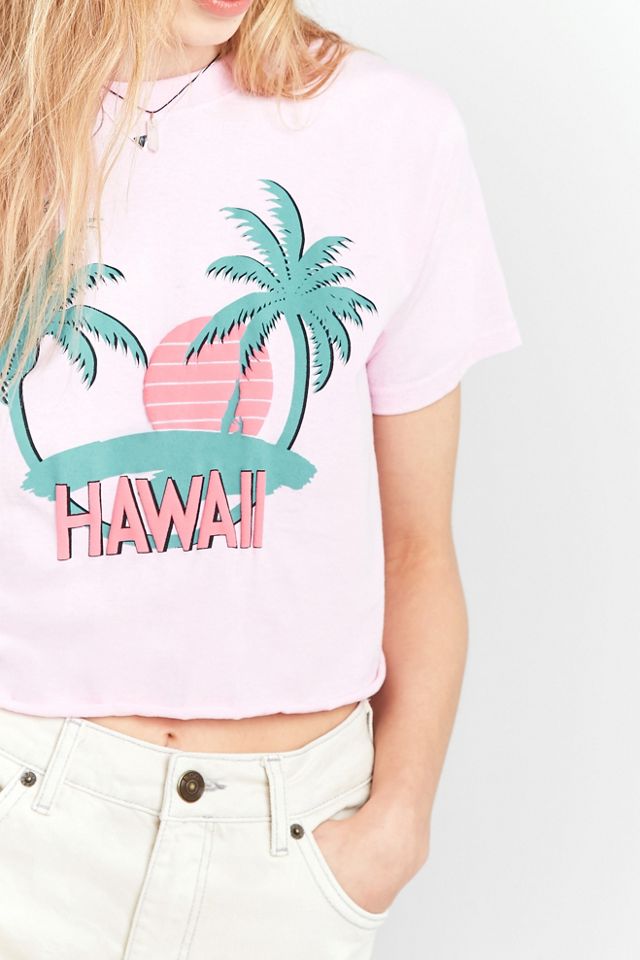 BDG - T-shirt court Hawaii avec palmiers #5